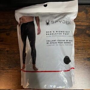 Spyder Mens Midweight Baselayer Pant High Performance Comfort